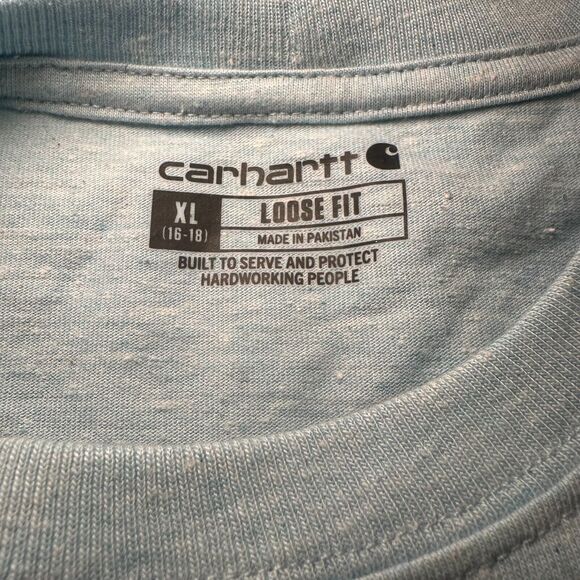Carhartt Loose Fit Construction Workwear T Shirt Men's Size XL Blue Mediumweight - Picture 4 of 4